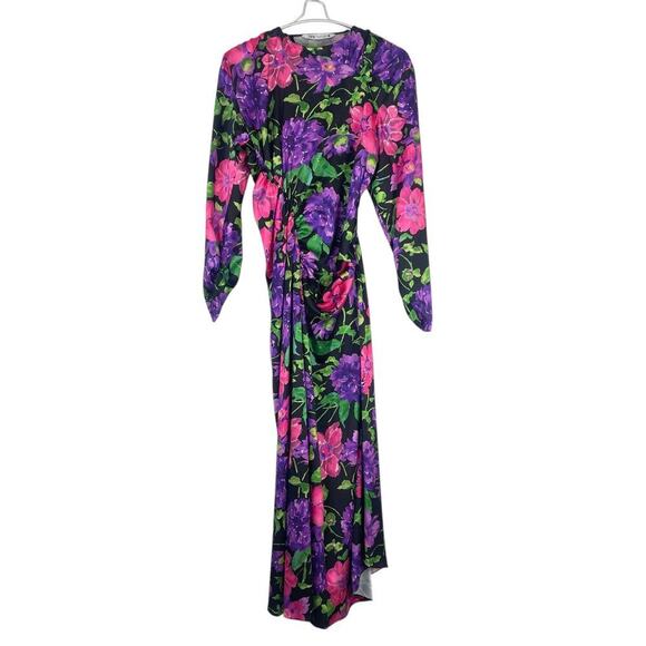 ZARA Floral Satin Midi Dress Size S - Bloggers Favourite, Trending - Picture 4 of 11